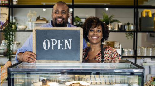 Owners Of Sustainable Plastic Free Grocery Store.